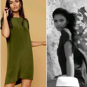 Cuyana silk tee dress